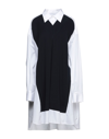 Maison Margiela Midi Dresses In Dark Blue