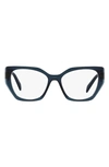 Prada 52mm Optical Glasses In Blue Crystal/demo Lens