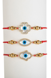 Eye Candy Los Angeles The Luxe Collection Celine Bracelet In Red