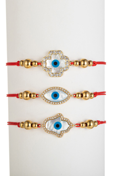 Eye Candy Los Angeles The Luxe Collection Celine Bracelet In Red