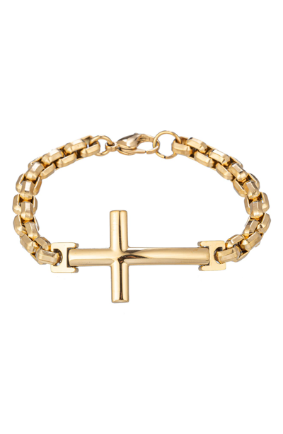 Eye Candy Los Angeles Graham Cross Bracelet In Gold