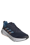 Adidas Originals Questar Running Shoe In Shadow Navy/blue/orange