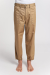 Covert Fatigue Pants With Elastic On The Bottom In Beige