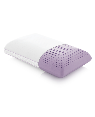 Malouf Z Zoned Lavender Mid Loft King Pillow With Aromatherapy Spray In Purple