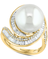 EFFY COLLECTION EFFY CULTURED FRESHWATER PEARL (12-1/2MM) & DIAMOND (3/4 CT. T.W.) RING IN 14K WHITE GOLD (ALSO AVAI