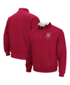 COLOSSEUM MEN'S COLOSSEUM CRIMSON HARVARD CRIMSON TORTUGAS TEAM LOGO QUARTER-ZIP JACKET