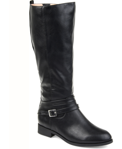 Journee Collection Women's Wide Calf Ivie Boot In Black