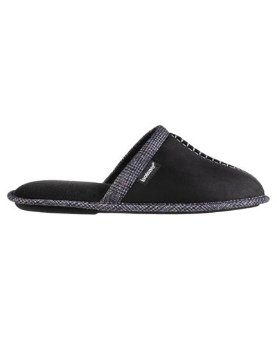 Totes Men's Memory Foam Microsuede Titus Scuff Slippers In Black