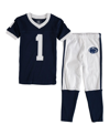 Wes & Willy Unisex Preschool Toddler Navy Penn State Nittany Lions Football Pajama Set In Navy