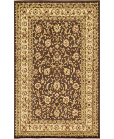 Bayshore Home Passage Psg4 5' X 8' Area Rug In Brown