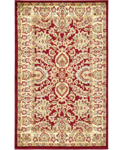 Bayshore Home Passage Psg9 3' 3" X 5' 3" Area Rug In Red