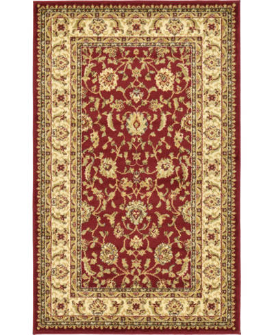 Bayshore Home Passage Psg4 3' 3" X 5' 3" Area Rug In Red
