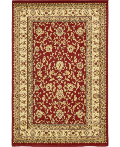 Bayshore Home Passage Psg4 4' X 6' Area Rug In Red