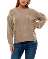 ADRIENNE VITTADINI WOMEN'S LONG SLEEVE WITH FRINGE PULLOVER SWEATER