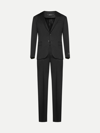 Z Zegna Three-piece Wool Suit In Black