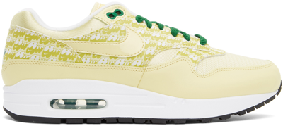 Nike Yellow Air Max 1 Premium Sneakers In Lemon/green