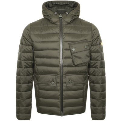 Barbour International Quilted Ouston Jacket Green