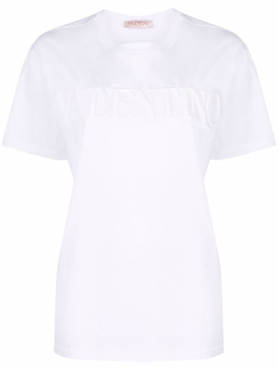 Valentino T-shirt Logo In White
