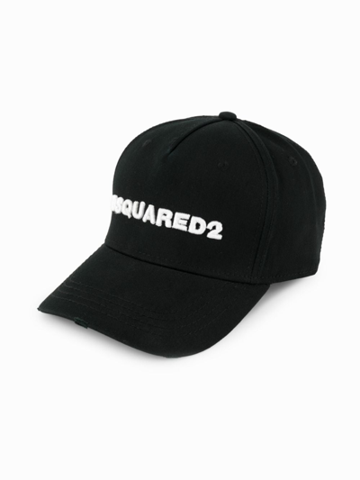 Dsquared2 Embroidered Logo Baseball Cap In Black