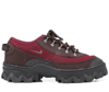 Nike Lahar Low Suede And Rubber-trimmed Canvas Sneakers In Red