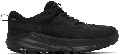 Hoka One One Black Kaha Gore-tex Low Sneakers In Brown