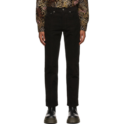 【Sefr】BONANZA trousers Séfr Black Bonanza Trousers In Black Moleskin | ModeSens
