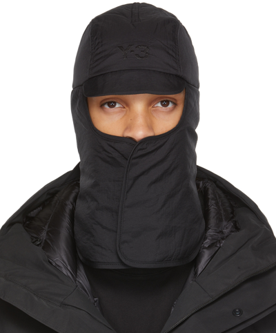 Y-3 Black Nylon Cocoon Hood