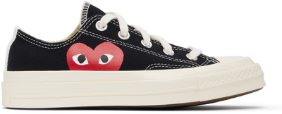 Comme Des Garçons Play Black Converse Edition Half Heart Chuck 70 Low Sneakers