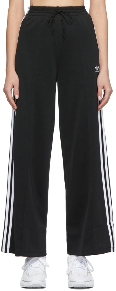 Adidas Originals Adicolor Slim Three Stripe Pants In Black