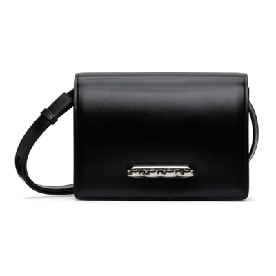 Alexander Mcqueen Black Four Ring Satchel Bag In 1000 Black