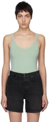 Rag & Bone Green Archetype Roxie Bodysuit In Sage