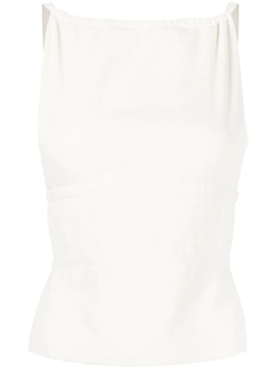 Dion Lee Harness Cut-out Camisole In White