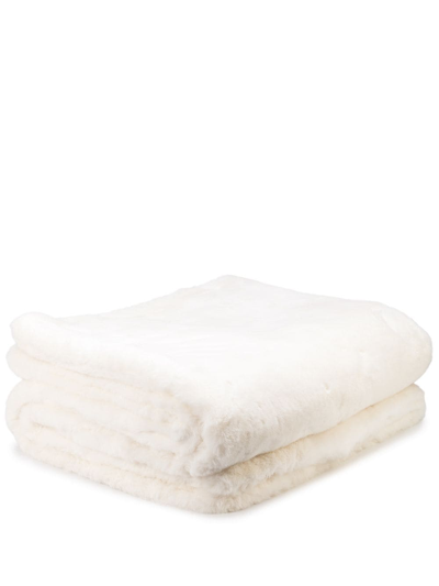 Apparis Brady Faux-fur Blanket In White