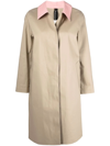 MACKINTOSH BANTON SINGLE-BREASTED BUTTON-FRONT COAT