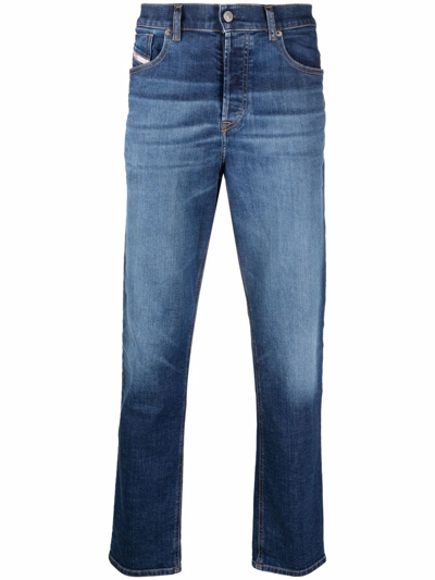 Diesel D-fining Tapered Jeans In Blue