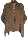 IRIS VON ARNIM OPEN-FRONT ASYMMETRIC CARDIGAN