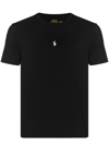 Polo Ralph Lauren Mens Black Marl Heather Logo-embroidered Custom Slim-fit Cotton-jersey T-shirt