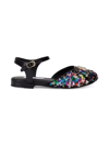 DOLCE & GABBANA SEQUIN-EMBELLISHED LOGO BALLERINAS