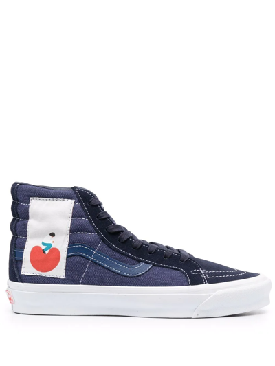 Vans Navy Geoff Mcfetridge Edition Og Sk8-hi Lx Sneakers In Freetime