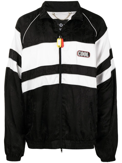 Cool Tm Black Monogram Logo-print Zip Jacket