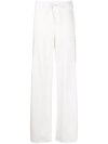 Tommy Hilfiger Side Stripe Knitted Trousers In White