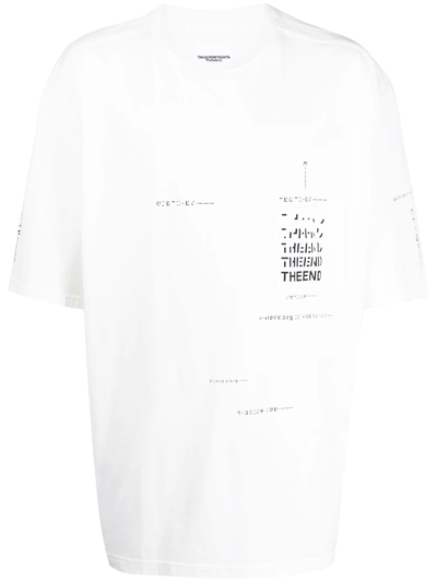 Takahiromiyashita The Soloist The End Print T-shirt In White
