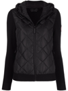 Canada Goose Hybridge Cardigan With Padded Front Panel In Black