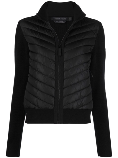 Canada Goose Hybridge Knit Puffer-front Jacket In Blue