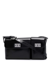 By Far Baby Billy Semi Ptnt Lthr Shldr B In Black