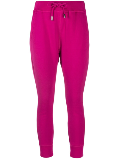 Dsquared2 Icon Logo Printed Track Pants In Pink