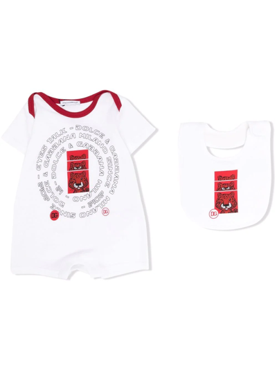 Dolce & Gabbana Babies' 2-piece Gift Set In White