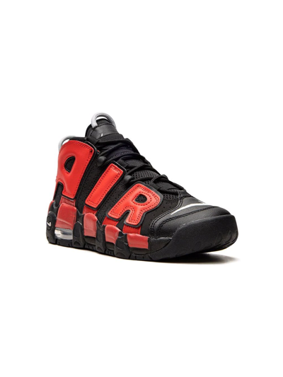 Nike Kids Black Air More Uptempo Big Kids Sneakers In 001 Black/university