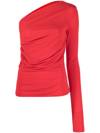 Dsquared2 One-shoulder Top In Viscose In Multicolor