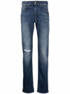 VERSACE MEDUSA PLAQUE SLIM-FIT JEANS